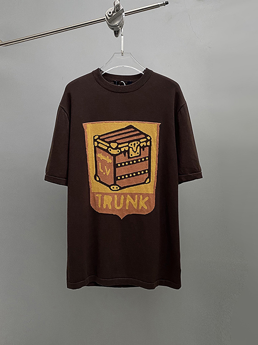 ルイヴィトン 春夏新作クルーネック半袖ニットTシャツ