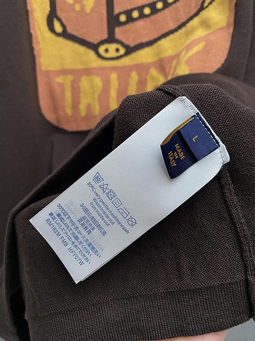 ルイヴィトン 春夏新作クルーネック半袖ニットTシャツ