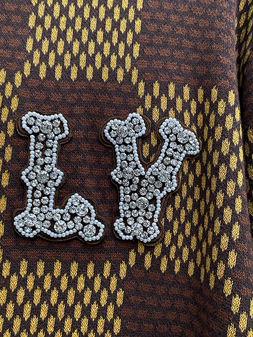 ルイヴィトン 春夏新作スワロフスキーラインストーン刺繍