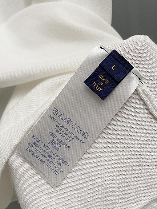 ルイヴィトン時代遅れではないピン留めニット半袖Tシャツ