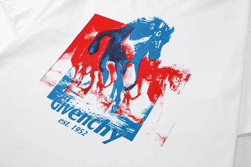 ジバンシィアルファベットアニマルプリントTシャツ