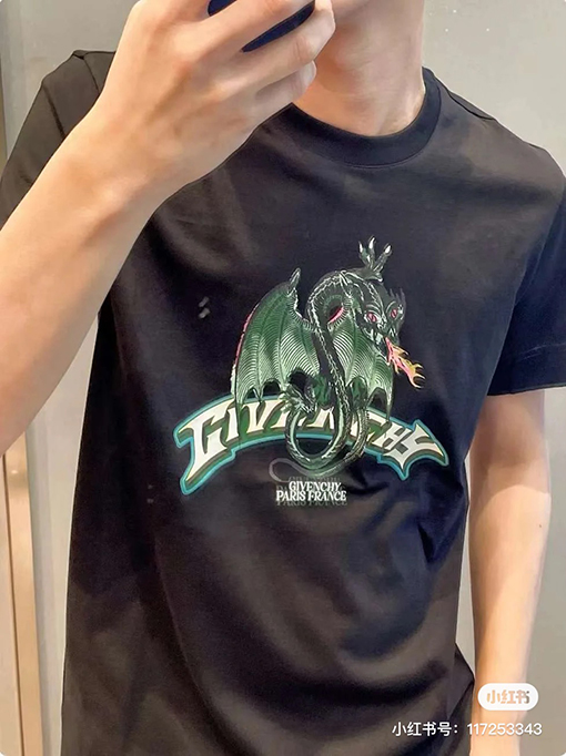 ジバンシィの限定直噴プリント新作半袖Tシャツ