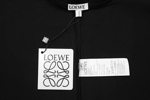 ロエベ カラープリント刺繍半袖Tシャツ