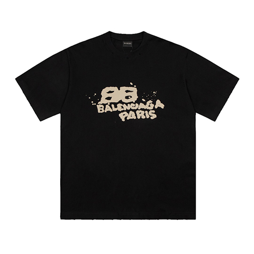 バレンシアガハンドペイント グラフィティ 半袖 Tシャツ 4カラー