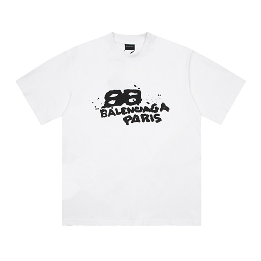 バレンシアガハンドペイント グラフィティ 半袖 Tシャツ 4カラー