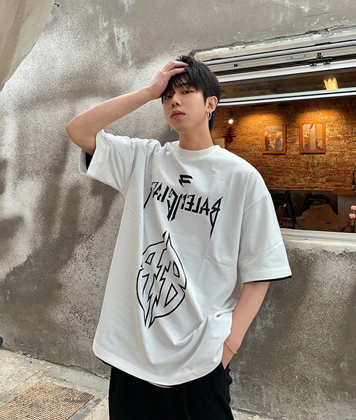 バレンシアガ ダブルBレター半袖Tシャツ