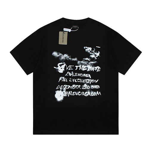 バレンシアガ 青空白雲半袖Tシャツ