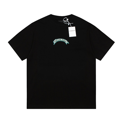 ジバンシィドラゴンイヤーのダブルカラー半袖Tシャツ
