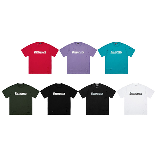 バレンシアガダメージ 半袖 Tシャツ