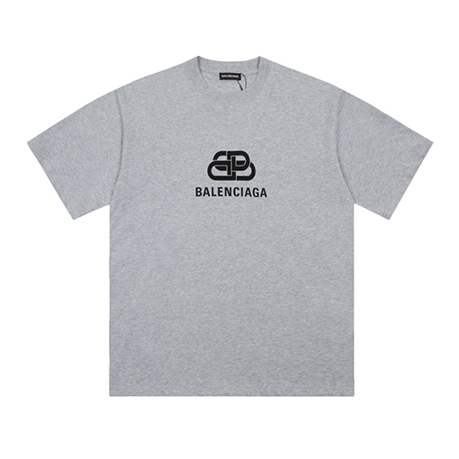 バレンシアガロック模様プリント半袖Tシャツ