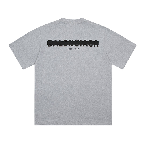 バレンシアガ隠しレタリング半袖Tシャツ