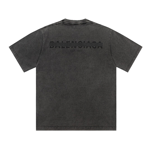 バレンシアガ隠しレタリング半袖Tシャツ