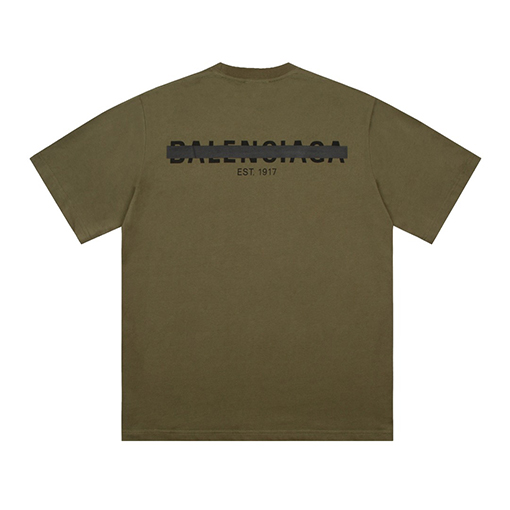 バレンシアガ隠しレタリング半袖Tシャツ