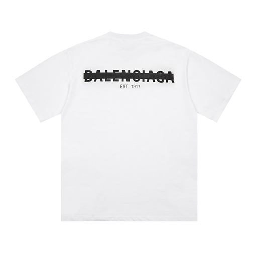バレンシアガ隠しレタリング半袖Tシャツ