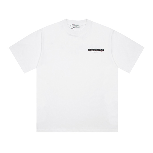 バレンシアガ隠しレタリング半袖Tシャツ