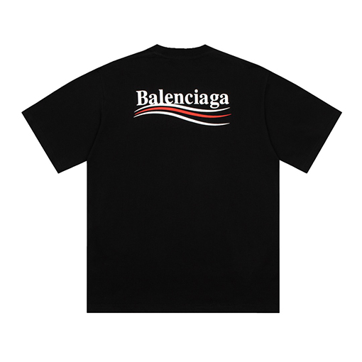 バレンシアガロゴ刺繍半袖Tシャツ 10カラー