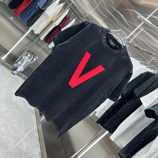 バレンシアガ スノーフレークプリント半袖Tシャツ