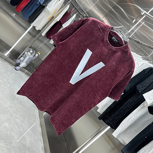バレンシアガ スノーフレークプリント半袖Tシャツ