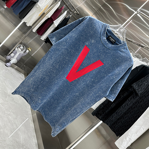バレンシアガ スノーフレークプリント半袖Tシャツ