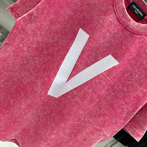 バレンシアガ スノーフレークプリント半袖Tシャツ
