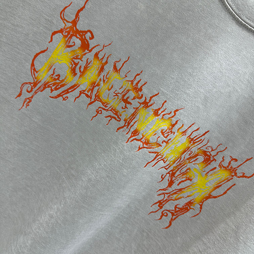 バレンシアガ スノーフレークプリントカスタム半袖Tシャツ