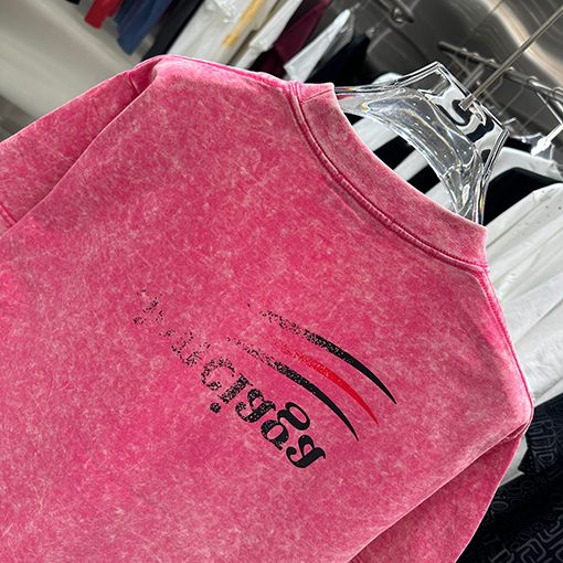 バレンシアガ スノーフレークプリント半袖Tシャツ
