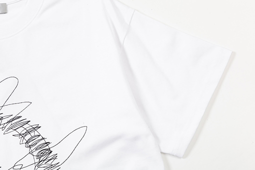 ディオール パロディライン刺繍アルファベットロゴ半袖Tシャツ