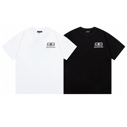 バレンシアガ 水源要素アルファベットロゴ半袖tシャツ
