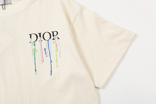 ディオール 大切な水源要素アルファベット半袖tシャツ
