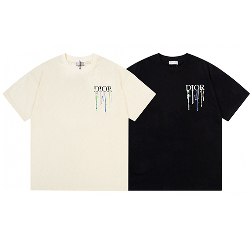 ディオール 大切な水源要素アルファベット半袖tシャツ