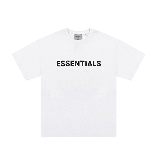 フィアオブゴッド ESSENTIALSプリント半袖Tシャツ モダンな着こなし