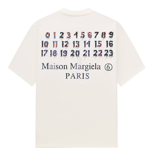 マルタンマルジェラ 男女同款プリントTシャツ