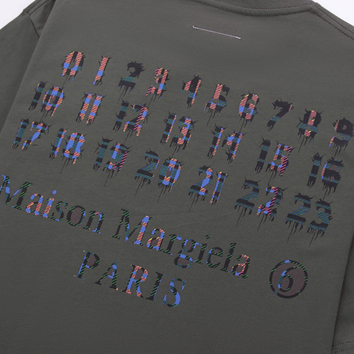 マルタンマルジェラ 男女同款プリントTシャツ
