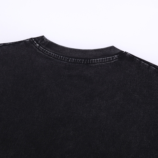 グッチxバレンシアガ ウォッシュヴィンテージ亀裂工芸半袖Tシャツ