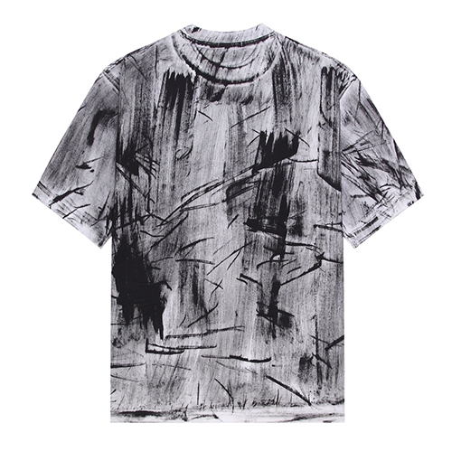 Gucci x Balenciaga コラボ胸に大きなロゴ手描きプリントTシャツ