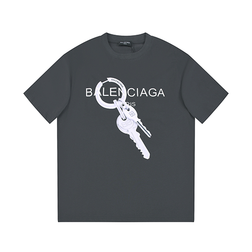 バレンシアガ 新しいプリント半袖Tシャツ