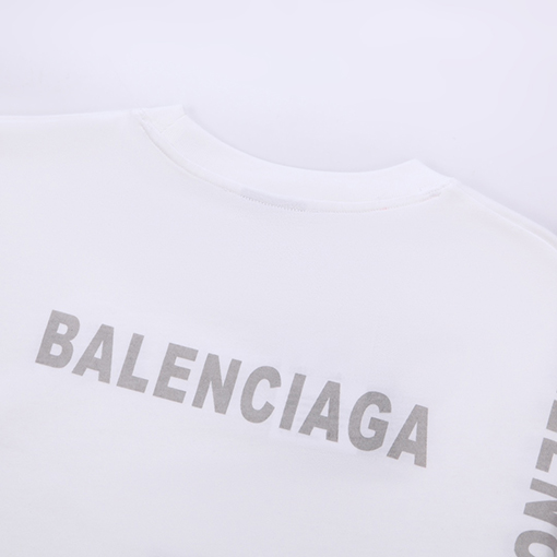 バレンシアガ ヴィンテージ平織りニットアートプリント半袖Tシャツ