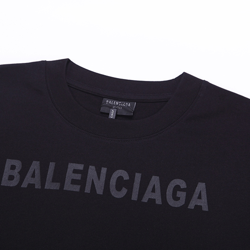 バレンシアガ ヴィンテージ平織りニットアートプリント半袖Tシャツ