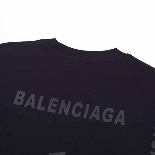バレンシアガ ヴィンテージ平織りニットアートプリント半袖Tシャツ