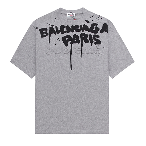 Balenciaga × Supreme グラフィティエンボス半袖tシャツ
