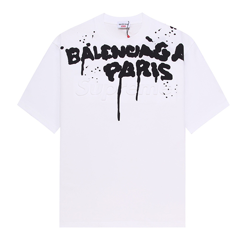 Balenciaga × Supreme グラフィティエンボス半袖tシャツ