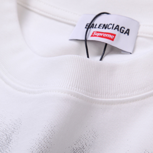 Balenciaga × Supreme スキャン印刷工芸のグラフィティ半袖Tシャツ