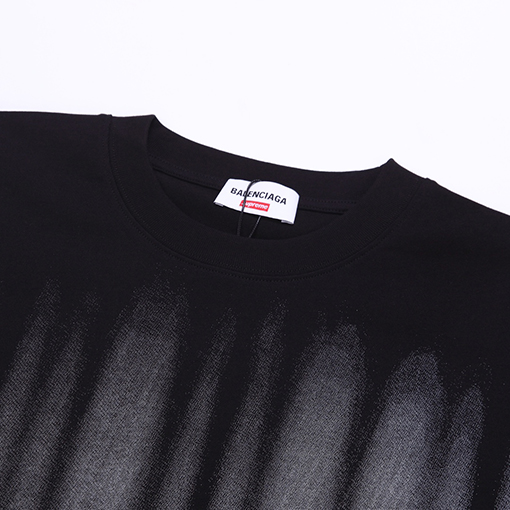 Balenciaga × Supreme スキャン印刷工芸のグラフィティ半袖Tシャツ