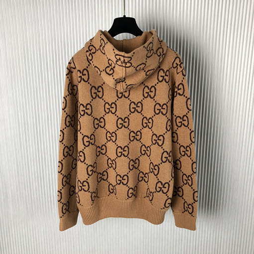 グッチ ウール ニット フード パーカー