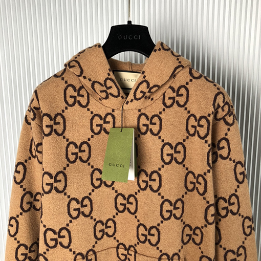 グッチ ウール ニット フード パーカー