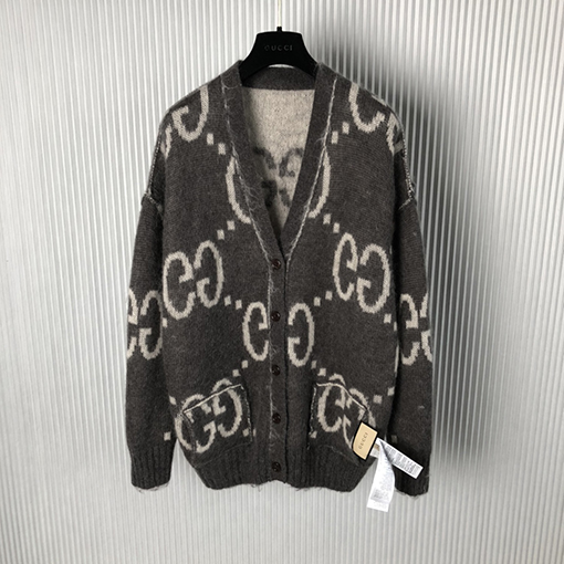 グッチ ダブルG ロゴ両面 リバーシブルカーディガン