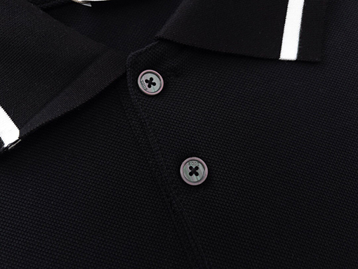 ディオール 小さな蜂の刺繍ロゴラペル半袖POLOシャツ