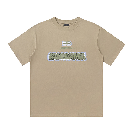 バレンシアガ 24 ssプリント半袖Tシャツ