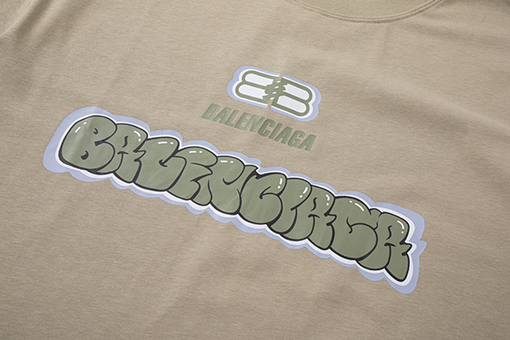 バレンシアガ 24 ssプリント半袖Tシャツ