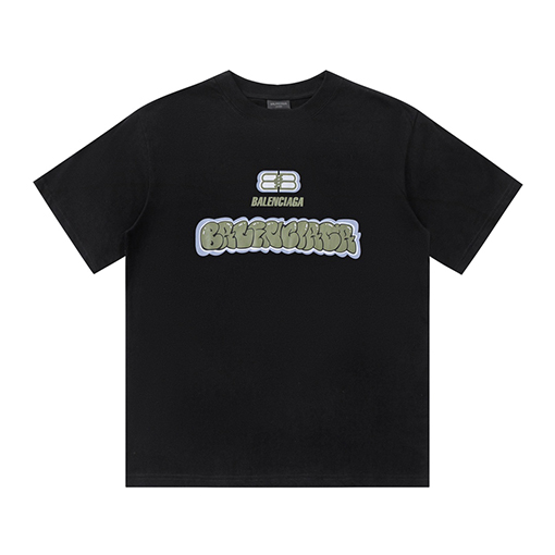 バレンシアガ 24 ssプリント半袖Tシャツ